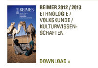 Reimer Verlag 2010-2011 | Ethnologie / Volkskunde / Kulturwissenschaften