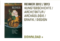 Reimer Verlag 2010-2011 | Kunstgeschichte / Architektur / Arch�ologie / Grafik